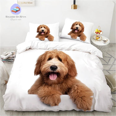 Housse de Couette Chien 2 Places